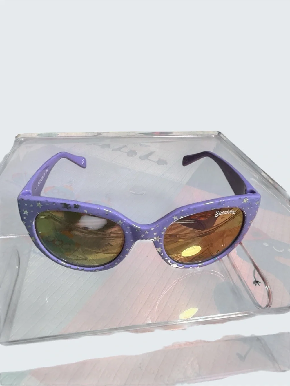 Skechers Girls' Purple Star Cat-Eye Sunglasses